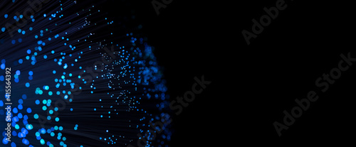 Fiber optics close up. Internet background photo
