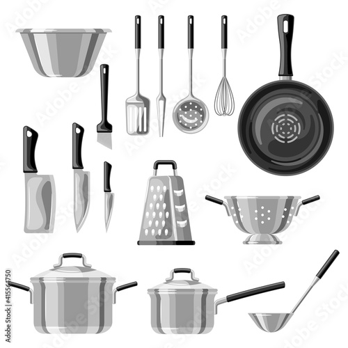 Set of kitchen utensils.