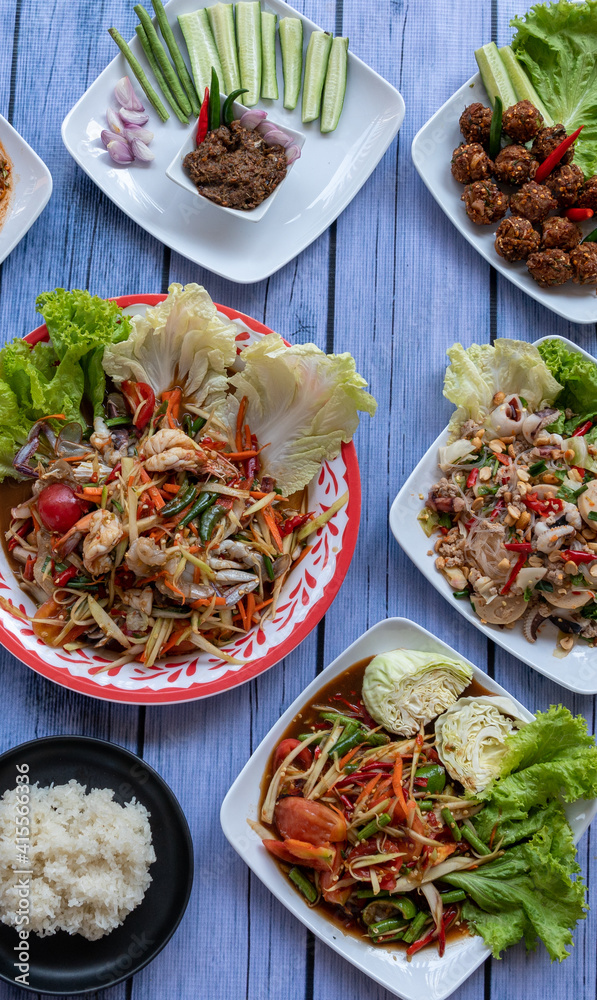 Thai Mixed Spicy Dishes 