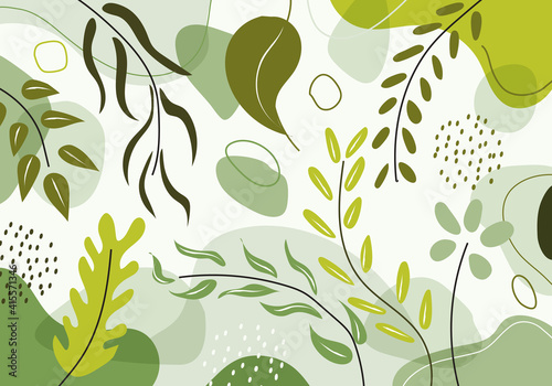 Hand drawn organic shapes g...