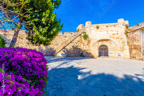 Tableau sur toile The Othello Castle in Harbour of Famagusta, Northern Cyprus