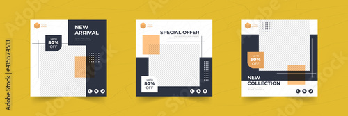 fashion sale social media post banner template