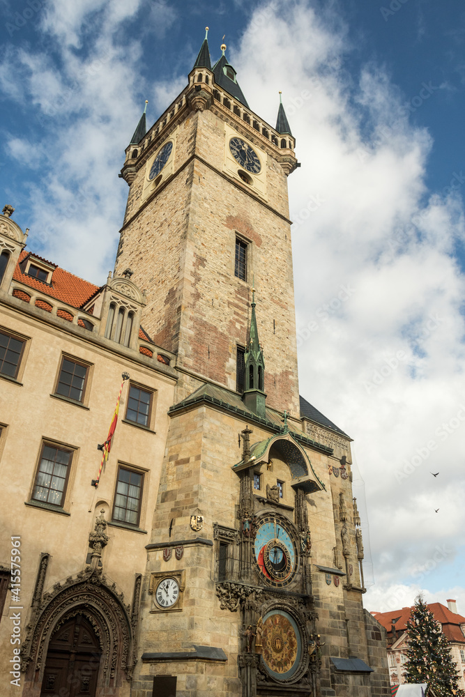 the old astronomical clock in Prague