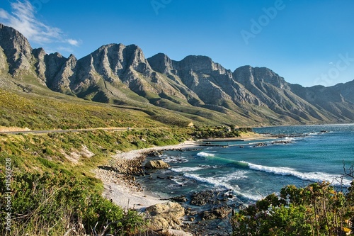 Obraz na plátne False Bay Coastline from Clarence Drive, Western Cape