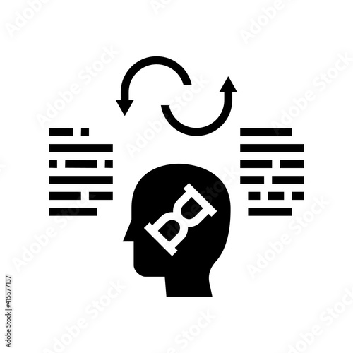 comparative philosophy glyph icon vector. comparative philosophy sign. isolated contour symbol black illustration