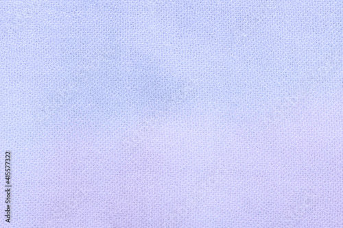 Textile fabric knitted soft woven wool background light lilac blue with color gradient texture