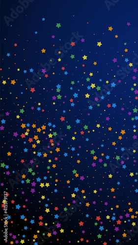 Festive vibrant confetti. Celebration stars. Joyou