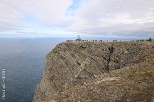 person on a cliff