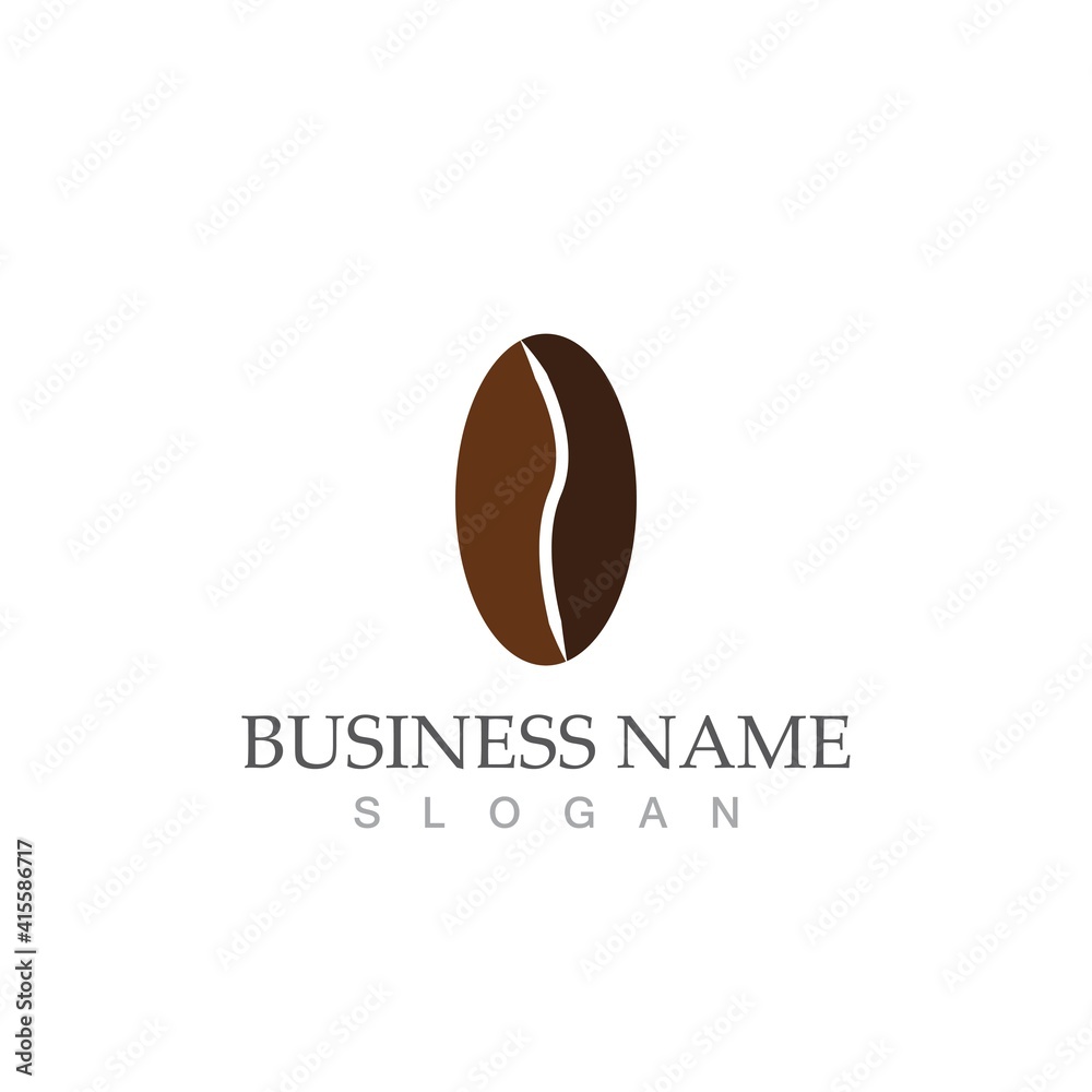 coffee bean icon vector coffee bean icon vector