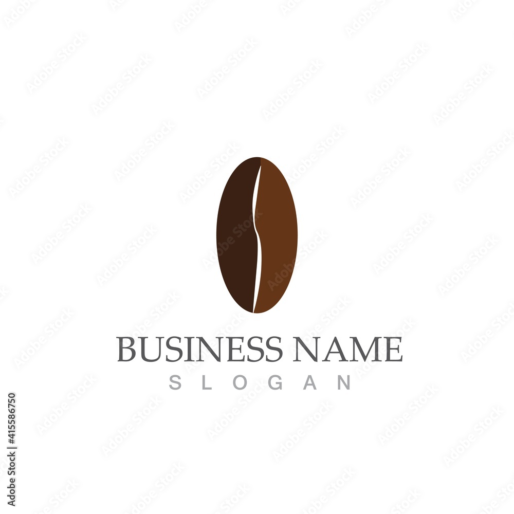 Fototapeta premium coffee bean icon vector