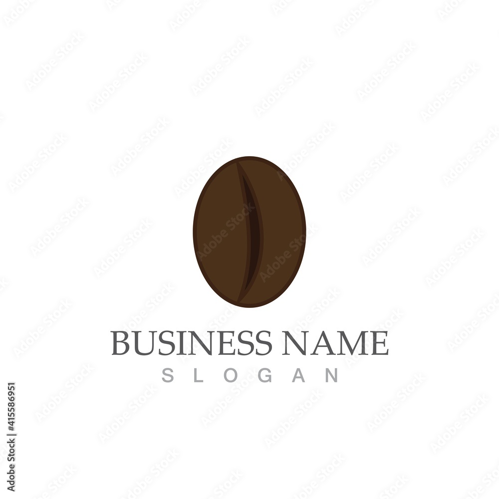 coffee bean icon vector coffee bean icon vector