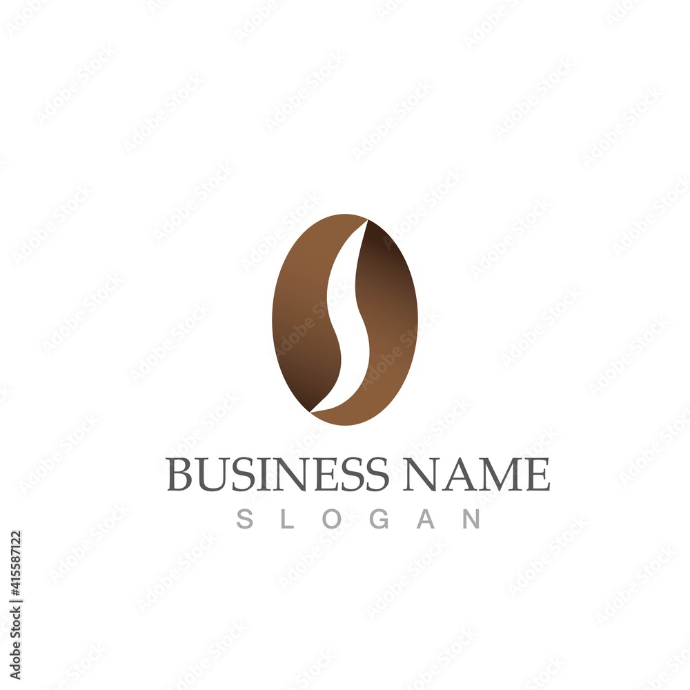 coffee bean icon vector coffee bean icon vector