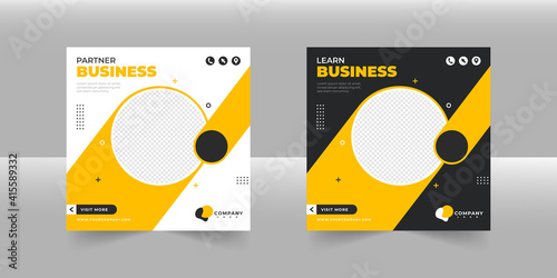 business social media post banner template