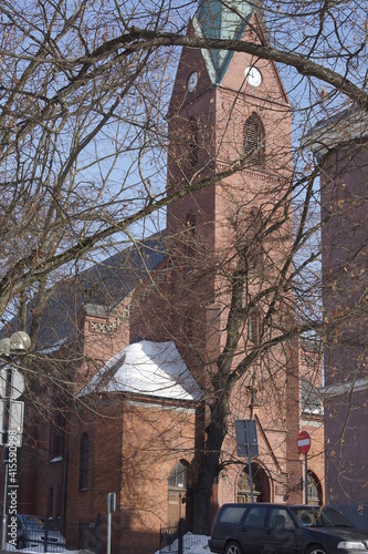 Olsztyn. Polska - Mazury - Warmia. Kościół ewangelicko-auksburski.  photo