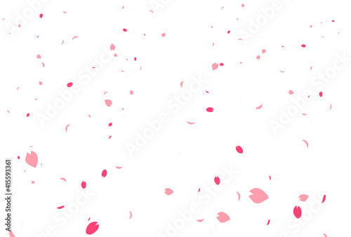 桜の花びら吹雪の背景