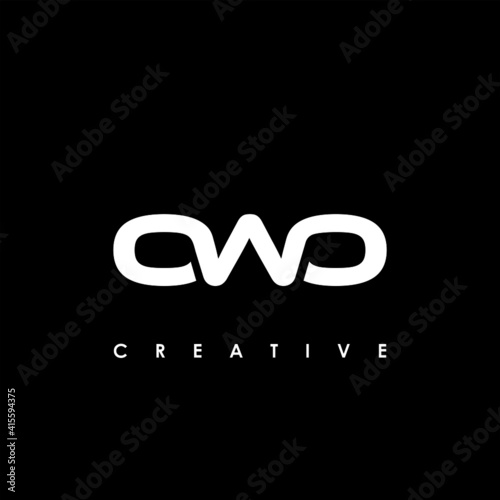 OWO Letter Initial Logo Design Template Vector Illustration