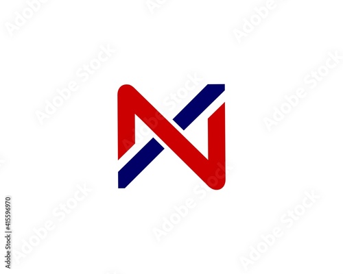 NX XN letter logo design vector template photo