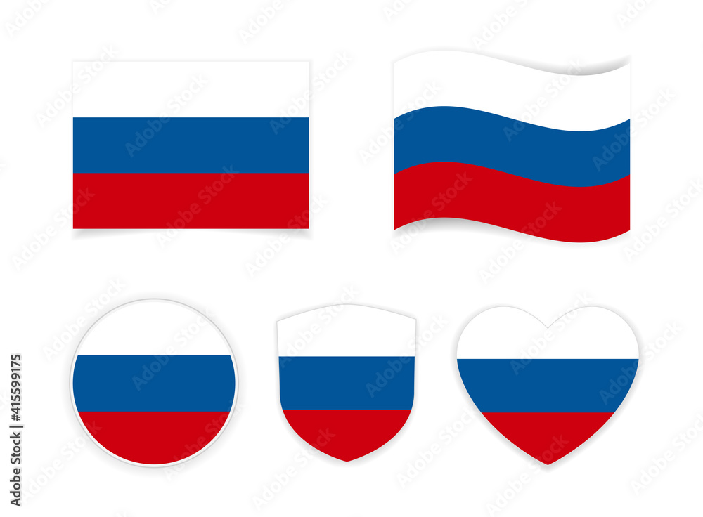 Fototapeta premium russia flag icon