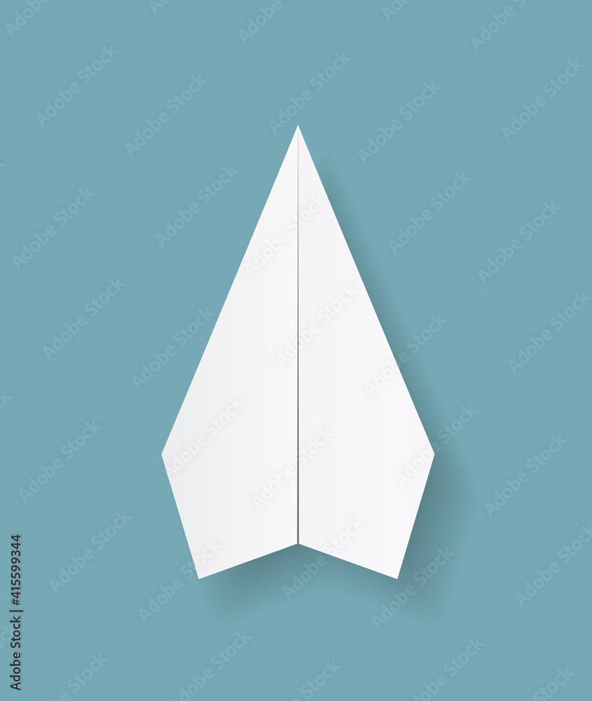 Fototapeta premium paper origami plane ico