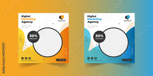business social media post banner template