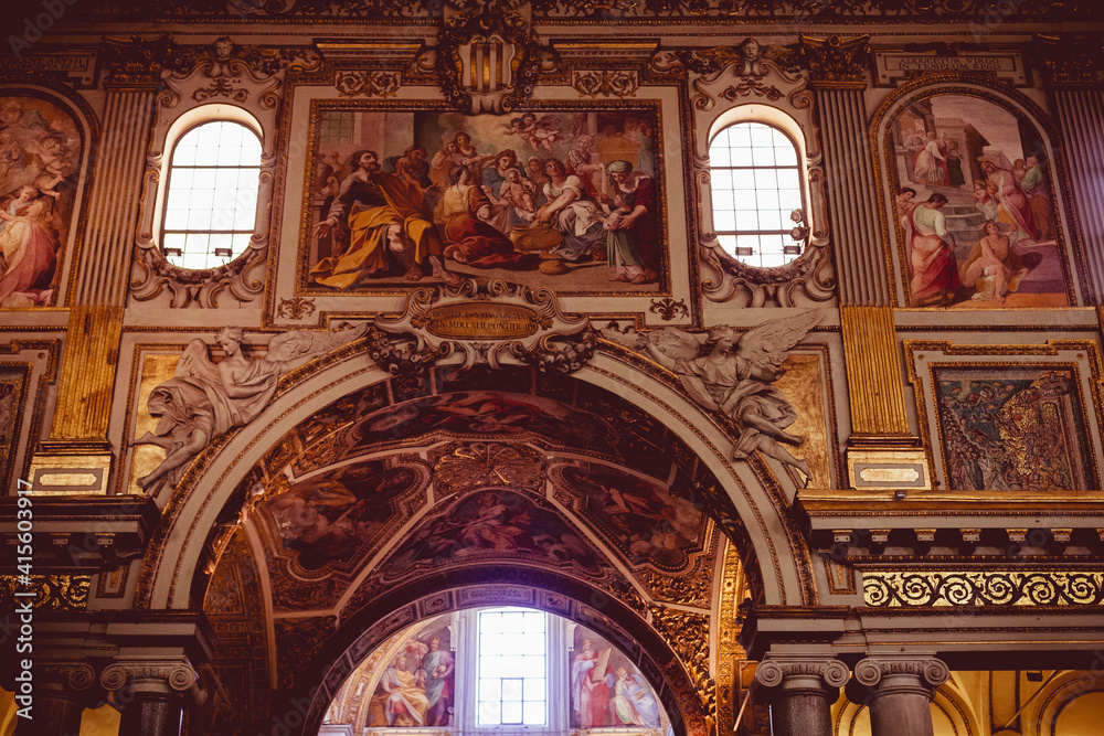 Obraz premium interior of the church
