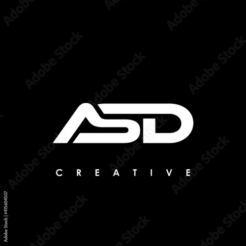 ASD Letter Initial Logo Design Template Vector Illustration