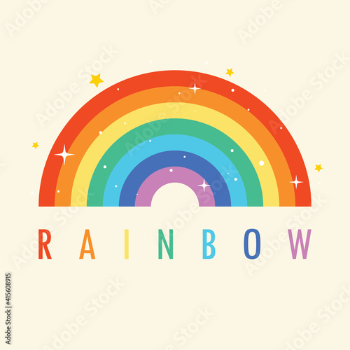 Concept Of A Colorful Rainbow