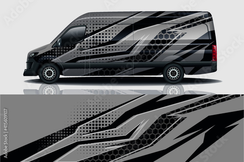 Car wrap graphic racing abstract background for wrap and vinyl sticker