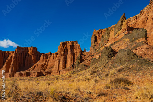 Sheer Cliffs in Cathedral Valley