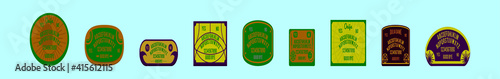 set of ouija board cartoon icon design template with various models. vector illustration isolated on blue background