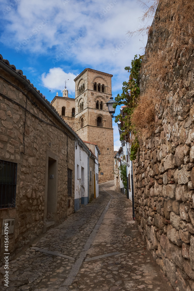 Trujillo Street (Caceres) in a monumental area. Land of conquerors.