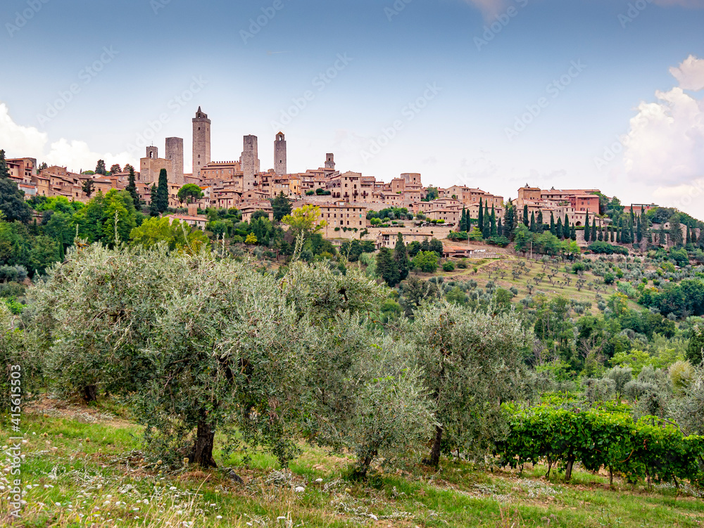 Famous cityscapes in Italy - San Gimignano - Tuscany