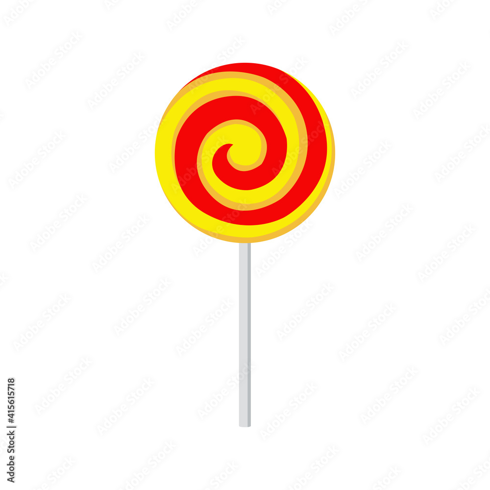 Flat design lollipop vector graphics Flat design lollipop vector graphics