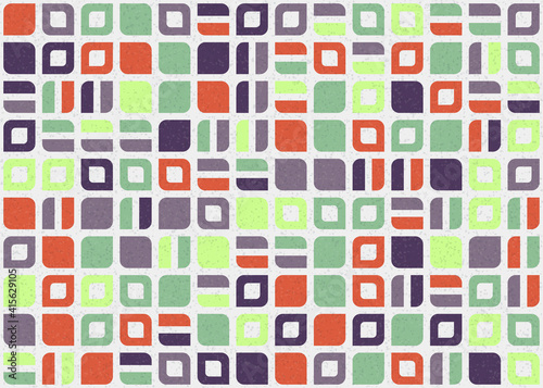 Abstract Geometric Pattern generative computational art illustration