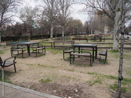 Tableau sur toile parque de teatro madrid la vaguada