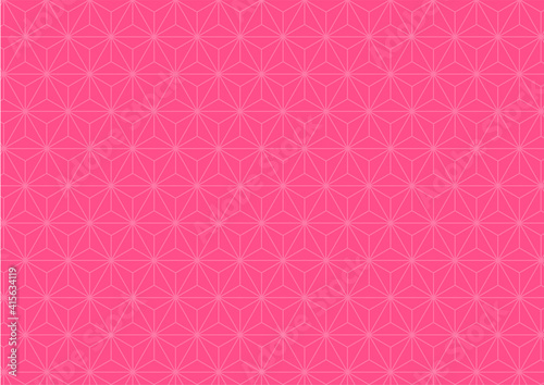 Pink hemp leaf pattern background