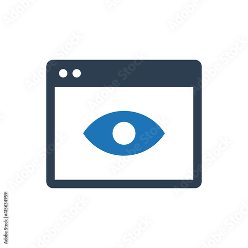 Advertising impression icon