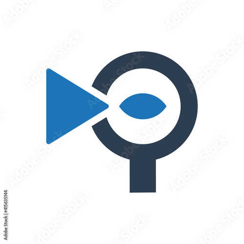 Online movie search icon