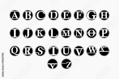 Alphabet set , creative design vector