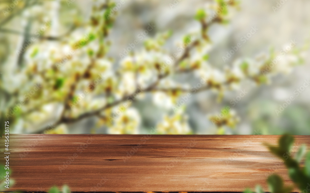 wood with flowering trees background wood with flowering trees background