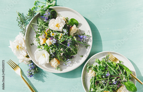 Edible Flower Salad