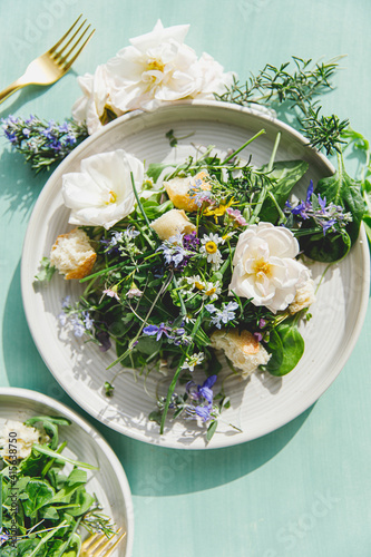Edible Flower Salad