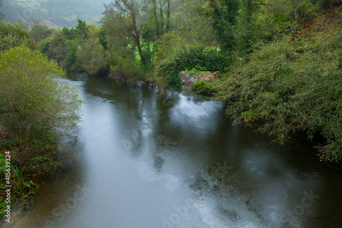 Coto de Piedra Blanca, Río Esva, Pueblo de Canero, Asturias photo