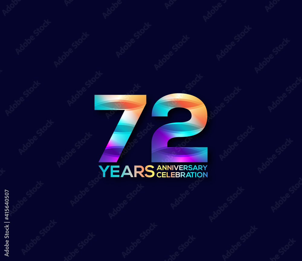 72 Year Anniversary Day background Concept 72 Year Anniversary Day background Concept