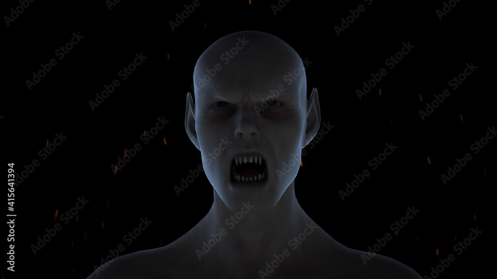 3d rendered illustration of Scary Vampire Crying. High quality 3d illustration 3d rendered illustration of Scary Vampire Crying. High quality 3d illustration