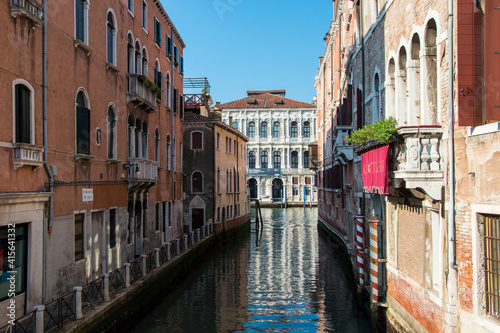 Buildings on the Grand Canal  city of Venice  Italy  Europe