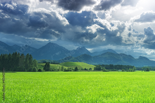 Alps mountain landscape, Bavaria Germany © waku