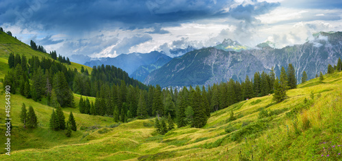 Alps mountain Fellhorn, Bavaria Germany