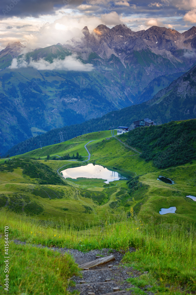 Alps mountain Fellhorn, Bavaria Germany