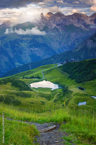 Obraz na płótnie Alps mountain Fellhorn, Bavaria Germany w salonie